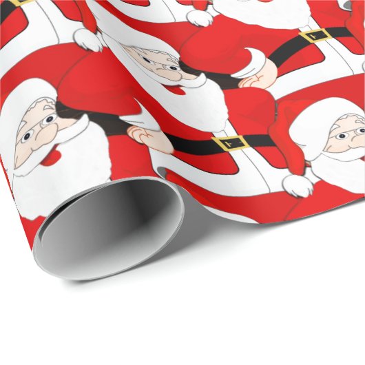 kerstman cadeaupapier (Rol Hoek)