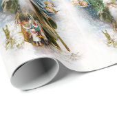 kerstman cadeaupapier (Rol Hoek)