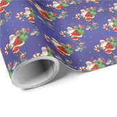 kerstman cadeaupapier (Rol Hoek)