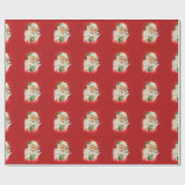 kerstman cadeaupapier (Vlak)