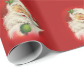  kerstman cadeaupapier (Rol Hoek)