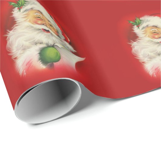 kerstman cadeaupapier (Rol Hoek)