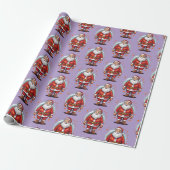 Kerstman Cadeaupapier (Uitgerold)