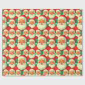 Kerstman Cadeaupapier (Vlak)