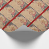  kerstman cadeaupapier (Hoek)