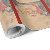  kerstman cadeaupapier (Rol Hoek)