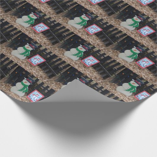 Kerstman Cadeaupapier (Hoek)