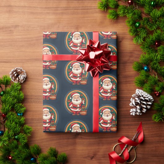 Kerstman Cadeaupapier (Feestdagen Geschenken)