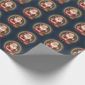 Kerstman Cadeaupapier (Hoek)