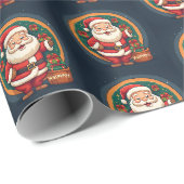 Kerstman Cadeaupapier (Rol Hoek)