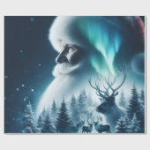 Kerstman cadeaupapier (Vlak)