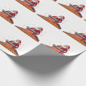 Kerstman Cadeaupapier (Hoek)