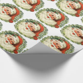  kerstman cadeaupapier (Hoek)