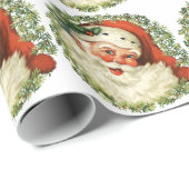  kerstman cadeaupapier (Rol Hoek)