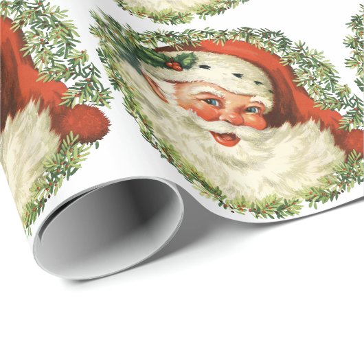  kerstman cadeaupapier (Rol Hoek)