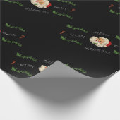  kerstman cadeaupapier (Hoek)