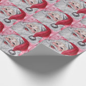  kerstman cadeaupapier (Hoek)