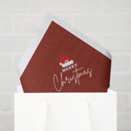 Kerstman & Cadeaupatroon Tissuepapier