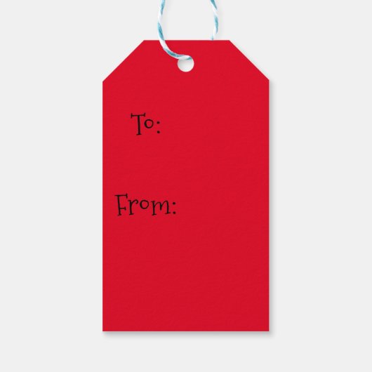 Kerstman Cadeautags Cadeaulabel (Achterkant)