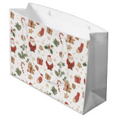 Kerstman cadeautas - Fantasievol ontwerp (Achterkant Gekanteld)