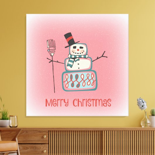 Kerstman Canvas Afdruk (Insitu (Woonkamer))