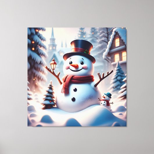 Kerstman Canvas Afdruk (Voorkant)