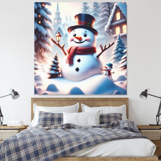 Kerstman Canvas Afdruk (Insitu (Slaapkamer))