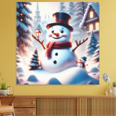 Kerstman Canvas Afdruk (Insitu (Woonkamer))