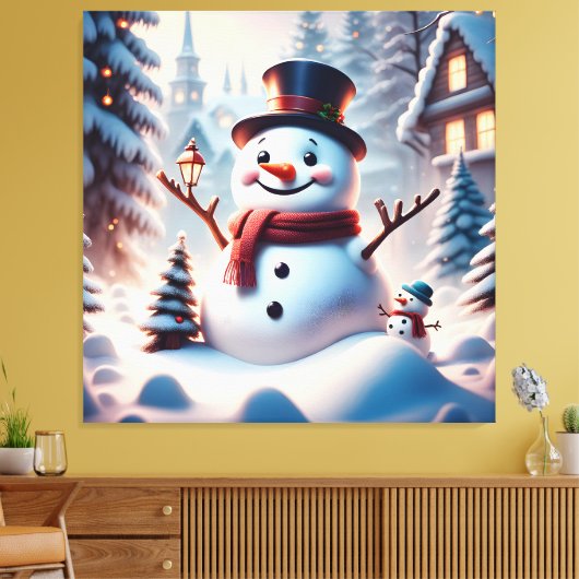 Kerstman Canvas Afdruk (Insitu (Woonkamer))
