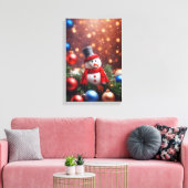 Kerstman Canvas Afdruk (Insitu (Woonkamer))