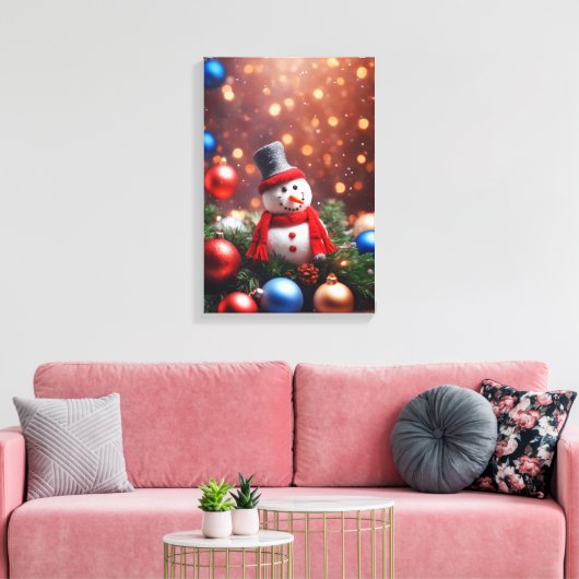 Kerstman Canvas Afdruk (Insitu (Woonkamer))