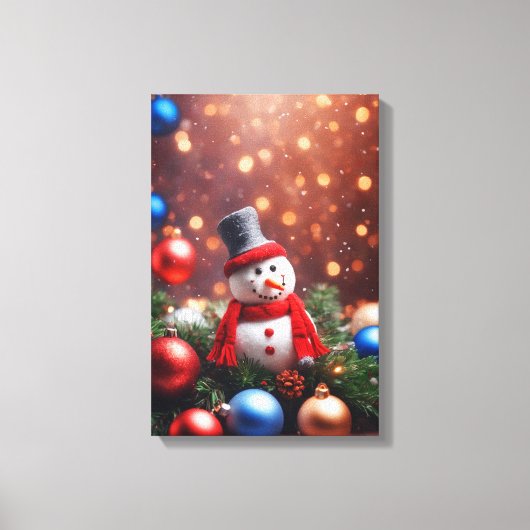 Kerstman Canvas Afdruk (Voorkant)