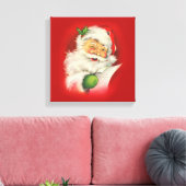 kerstman canvas afdruk (Insitu (Woonkamer))
