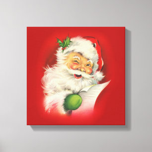 kerstman canvas afdruk