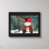 Kerstman Canvas Afdruk (Voorkant)