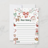 Kerstman Capsule Note Bericht Kaart (Voorkant)