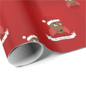 Kerstman cartoon cadeaupapier (Rol Hoek)