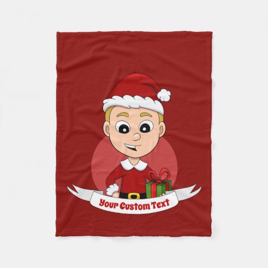 kerstman cartoon deken (Voorkant)