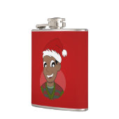 Kerstman cartoon heupfles (Links)