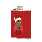 Kerstman cartoon heupfles (Links)