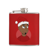 Kerstman cartoon heupfles (Voorkant)
