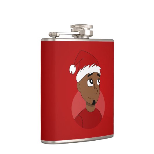 Kerstman cartoon heupfles (Rechts)