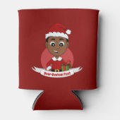 kerstman cartoon koelbox blikjeskoeler (Voorkant)