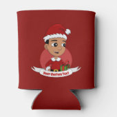 kerstman cartoon koelbox blikjeskoeler (Achterkant)