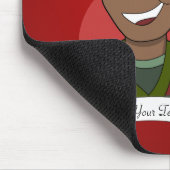 Kerstman cartoon muismat (Hoek)