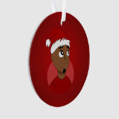 Kerstman cartoon ornament (voorkant)