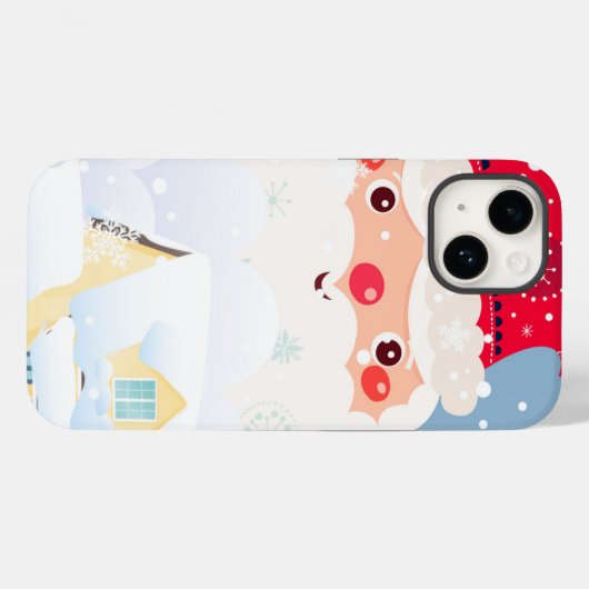 Kerstman Case-Mate iPhone Case (Achterkant (horizontaal))