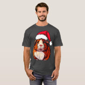 Kerstman cavia T-shirt (Voorkant volledig)