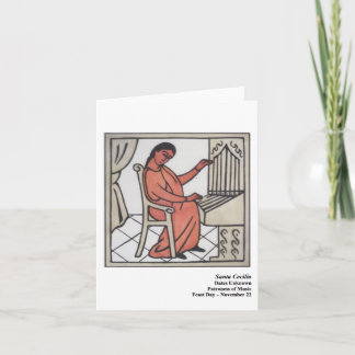 Kerstman Cecilia Santo Card Feestdagen Kaart