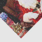 Kerstman Chihuahua Hond Rood Grappig Kerstfeest Va Tissuepapier (Detail)